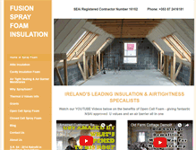 Tablet Screenshot of fusioninsulation.com